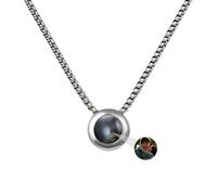 ASD Jewerly Immagine Personalizzata, Collana Rotonda Di Proiezione Personalizzata Per Le Donne Uomini Coppia Fidanzata Amico Mamma Regali Di Gioielli Di Natale
