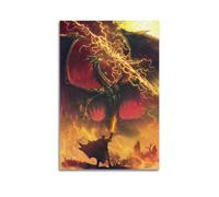 ASDASDHBW Poster decorativo da parete su tela, motivo: Elden Ring Game, stampa artistica moderna, per camera da letto, per camera da letto, 50 x 75 cm