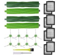 Asdazrxy Kit Accessori Ricambi per iRobot Roomba e/i/j, i7 i7+ i3 i3+ i4 i4+ i6 i6+ i8 i8+ E5 E6 E7, 8 Spazzole Filtro per Aspirapolvere,4 Spazzola in Gomma,8 HEPA Filtri,10 Rullo Spazzola Laterale