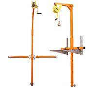 asdchZen 1 Set di Staffe di Sollevamento per Gru di Piccole Dimensioni per Condizionatore d'Aria, Macchina di Sollevamento Portatile A Manovella Esterna, con Argano da 10 M