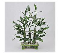 asdchZen Alberi Artificiali Bonsai di Giada Naturale Ornamenti Ricchi E di Giada Bonsai per Casa Ufficio Negozio Decorazione Zen Decorazione Pino Simulato