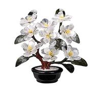 asdchZen Alberi Artificiali Feng Shui Bonsai di Giada Stile Cinese Decorazione di Fiori di Giada per Soggiorno Mobile TV Bonsai Decorazione del Portico Decorazione Creativa Pino Simulato