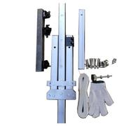 asdchZen Attrezzi di Sollevamento per L'Installazione dell'unità Esterna del Condizionatore d'Aria, Argano Manuale Autobloccante + Staffa, Supporto Laterale Pieghevole