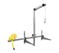 asdchZen Attrezzi di Sollevamento per L'Installazione dell'unità Esterna del Condizionatore d'Aria, Staffa di Supporto, Attrezzi di Movimentazione della Gru, Lato Pieghevole + Argano da 10 M