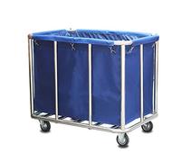 asdchZen Carrelli Mobili, Carrelli Manuali per La Conservazione in Cucina, Carrello di Servizio per Lavanderia Commerciale con Ruote Silenziose, Acciaio Inossidabile Mobile/Blu/L