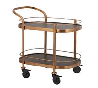 asdchZen Carrello in Acciaio Inox con Ruote, 2 Ripiani, con Ringhiera, Carrello per Catering con Ruote, per Ristorante, Esterno, Soggiorno O Uso Commerciale 2,3