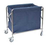 asdchZen Carrello per Lavanderia Pieghevole, Carrello per Lavanderia Commerciale con Ruote, Carrello per Lavanderia in Acciaio Inox, Carrello per Lavanderia in Acciaio Inox per