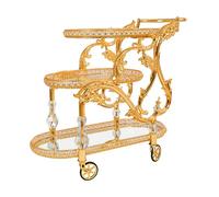 asdchZen Carrello per Ristorante con Ruote, Carrello in Acciaio Inox A 3 Ripiani, Carrello di Servizio con Ruote Bloccabili, Carrello Multiuso per Matrimoni, Ristoranti 104 * 49 * 87 Cm