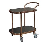 asdchZen Carrello Portavivande in Acciaio Inossidabile da 15 Stili, Ripiano per Auto con Ruote per Servire A 2/3 Livelli con Maniglia, Carrello con Ruote Bloccabili, per Cucina, Ristorante 2,5