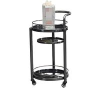 asdchZen Carrello Portavivande in Acciaio Inossidabile da 15 Stili, Ripiano per Auto con Ruote per Servire A 2/3 Livelli con Maniglia, Carrello con Ruote Bloccabili, per Cucina, Ristorante 2,2