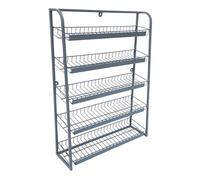 asdchZen Espositore per Caramelle con Ripiano Organizer per Gomme da Masticare, Ideale per L'Organizzazione del Bancone del Negozio. Grigio, 45 * 15 * 67 Cm