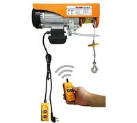 asdchZen Gru Elettrica 220V, Argano Elettrico per Sollevamento Merci Pa200-1000Kg 12-20M, Pa400Kg20M