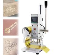 asdchZen Hot Foil Stamping Machine, Leather Embossing Machine, Bronzing Machine con Display Digitale, Manuale Legno Timbro Embosser Tool Set (Hot Press board: 8x10cm)
