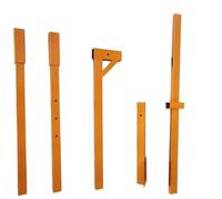 asdchZen Installazione di Un Paranco per unità Esterna del Condizionatore d'Aria, Argano Autobloccante + Staffa, Strumenti di Smontaggio E Sollevamento Ad Alta Quota, Solo Staffa Ispessita da 5 CV