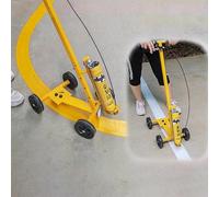 asdchZen Macchina per La Tracciatura di Linee - Carrello con Vernice Spray per Disegnare Linee Rette E Cerchi in Fabbriche, Parcheggi E Campi Sportivi.