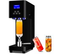 asdchZen Macchina Sigillatrice Automatica per Lattine di Plastica E Alluminio con Pannello di Controllo Intelligente (Nera)