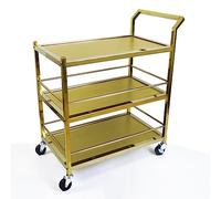 asdchZen Mobile da Cucina A Buffet in Metallo con Finitura in Legno, Organizer per Vino, Espositore, Tavolo da Bagno, Carrello Multiuso per Bar, Sala da Pranzo, Cucina, Caldo B,B