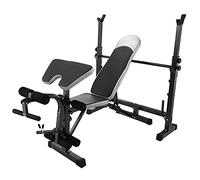 asdchZen Panca con manubri regolabile per pesi, resistente, multi piega, per allenamento, spalla, petto, pressione, sit up, bilanciere, fitness, allenamento completo del corpo, esercizio regolabile