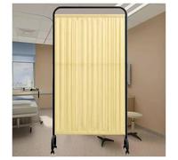 asdchZen Pannelli Divisori per Ambienti, Schermo per La Privacy in Ospedale, Divisorio Mobile con Carrucole, Schermo per La Privacy Portatile, Adatto per Reparto, Salone di Bellez,Yellow-2-Panel