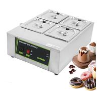 asdchZen Pentola per Sciogliere Il Cioccolato, Temperatrice per Cioccolato da 1000 W, Pentola di Raffreddamento Multifunzione, Adatta per Riscaldare Burro E Formaggio, 5 Griglie, 4 Griglie
