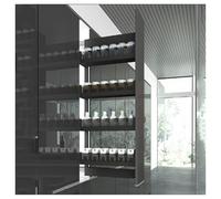 asdchZen Scaffale portaoggetti estraibile per armadietto, altezza regolabile dello strato, organizer per armadio con partizioni, per cucina, dispensa, bagno, 114 x 480 x 4 livelli