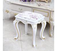 asdchZen Sedia da Toeletta per La Sala Trucco, Sgabello per Cambiare Le Scarpe, Panca da Toeletta, Sgabello per Il Trucco da Camera da Letto con Cuscino Morbido Intagliato, Sgabello per Pianoforte, C