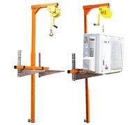 asdchZen Staffa di Sollevamento A Manovella, Piccola Gru, Macchina Esterna per Condizionatori d'Aria, Staffa di Sollevamento, Macchina di Sollevamento Portatile, con Argano da 20 M