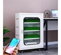 asdchZen Stazione di Ricarica Portatile con 60 Slot E Porte USB, Ruote Universali per Una Facile Mobilità, Perfetta per Eventi, Uffici E Aree Pubbliche