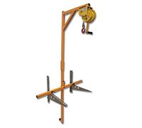 asdchZen Strumento di Sollevamento per Installazione Condizionatori d'Aria, Argano Autobloccante + Staffa, per unità Esterna, Staffe da 3 CV + Argano da 20 M