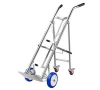 asdchZen Supporto Fisso per Bombole di Gas in Acciaio Inossidabile 304, Supporto Mobile per Bombole di Gas con Ruote E Maniglia, Carrello Pieghevole per Bombole per Fabbrica/Ospedale/Casa