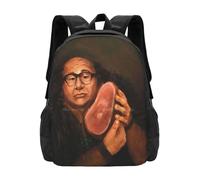 ASDCTYTKO Danny Devito e la sua amata borsa con motivo di prosciutto zaino per studenti Danny Devito Isaip Rum Ham Frogkid Frank regalo del festival