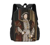 ASDCTYTKO Enrico VIII d'Inghilterra Borsa zaino per uomini donne Ragazze Enrico VIII adolescente Enrico VIII Enrico 8° Regalo della Storia inglese Re del festival