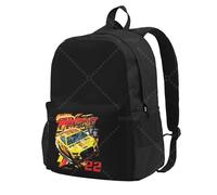 ASDCTYTKO Joey Logano Zaini da parete per auto e per arte Zaino leggero per la scuola Zaino da studente Zaino Unisex Laptop da giorno per viaggiare Escursionismo Regalo del festival di campeggio