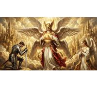 ASDFGHJKLZA Angeli della virtù Canvas Poster Senza Cornice Moderno HD Quadro Decorazioni Parete Per Camera Da Letto, Soggiorno, Corridoio, Regalo 16x24inch(40x60cm)