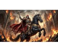 ASDFGHJKLZA Cavaliere della morte Stampe Su Tela Senza Cornice Moderno HD Quadri Da Parete Per Soggiorno, Casa, Camera Da Letto, Bagno, Regalo 12x18inch(30x45cm)