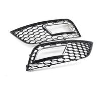 ASDGH 2 Pezzi di Ricambio for Telaio fendinebbia Perforato Tipo Mesh for Auto, for A4L B9 2013-2015 8K0807681K8K0807682K 8KD80768 Cornice Decorativa fendinebbia(Black with Plating)