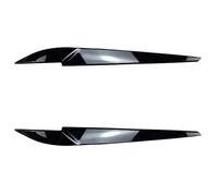 ASDGH 2x Coprifaro anteriore for auto, nero lucido, for X5 F15 X6 F16 2014 2015 2016 2017 2018 Pellicola per fari(Carbon Fiber)