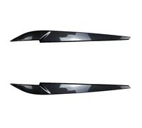 ASDGH 2x Coprifaro anteriore for auto, nero lucido, for X5 F15 X6 F16 2014 2015 2016 2017 2018 Pellicola per fari(Glossy Black)