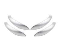 ASDGH 4 pezzi Pannello di copertura della maniglia della portiera interna dell'auto, for BMW, Serie 3 3GT F30 F31 F35 F34 F35 Serie 4 F36 2015-2019 ABS ABS Copri maniglia portiera auto(BLACK Silver)