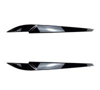 ASDGH Adesivi for fari anteriori auto, neri lucidi, for X5 X6 F15 F16 2014-2018, adesivi for fari anteriori auto Pellicola per fari(Gloss Black)