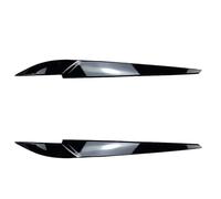 ASDGH Adesivi for fari anteriori in carbonio lucido, for sopracciglia, decorazione luci fari anteriori 2014-2018 for X5 X6 F15 F16 Pellicola per fari(Gloss Black)