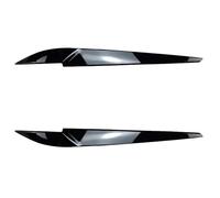ASDGH Adesivi for fari anteriori in carbonio lucido for X5 X6 F15 F16 2014-2018, sopracciglio, palpebre, decorazione for fari anteriori Pellicola per fari(Glossy black)