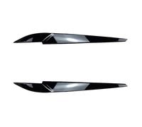 ASDGH Copertura faro anteriore, palpebra, sopracciglio, ABS, for X5 X6 F15 F16 2014-2018, nero lucido Pellicola per fari
