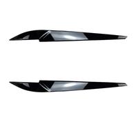 ASDGH Copertura faro anteriore, palpebra, sopracciglio, ABS, for X5 X6 F15 F16 2014-2018, nero lucido Pellicola per fari