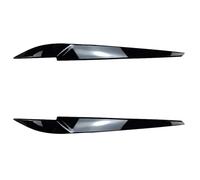 ASDGH Copertura faro anteriore, palpebra, sopracciglio, ABS, for X5 X6 F15 F16 2014-2018, nero lucido Pellicola per fari