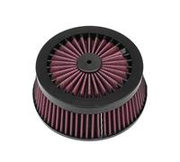 ASDGH Elemento filtro aria ricambio filtro aspirazione moto, for Harley, Touring Sportster XL883 XL1200 Iron 883 Dyna Softail Filtro aria per moto(A Red)