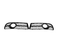 ASDGH for A4 B7 Sports Edition 2006-2008 2 Pezzi Telaio fendinebbia Anteriore Perforato a Nido d'Ape Parti modificate for Auto 8E0807681F 8E0807682F Cornice Decorativa fendinebbia(Black Gloss Black)