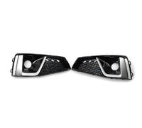 ASDGH for A4L Sports Edition 2018-2020 2 Pezzi Telaio fendinebbia Anteriore Parti modificate for Auto 8WD807681J 8WD807682J Cornice Decorativa fendinebbia(Black Honeycomb)