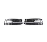 ASDGH For A5 2013-2017 Accessori for auto 2 pezzi Telaio fendinebbia anteriore a nido d'ape Rete centrale 8T0807681K 8T0807682K 8T0807681M 8T0807682M Cornice decorativa fendinebbia(BLACK With plating)