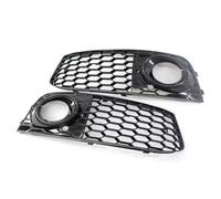 ASDGH for sostituire A4B8 2009-2011 2 Pezzi griglia Telaio fendinebbia Perforata Tipo Mesh ricambi Auto 8KD807682 8KD807681 Cornice Decorativa fendinebbia(Black Black)